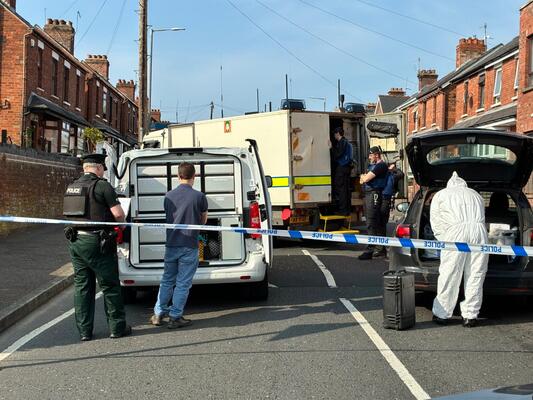 Man released on bail following search of house in Rosapenna Parade