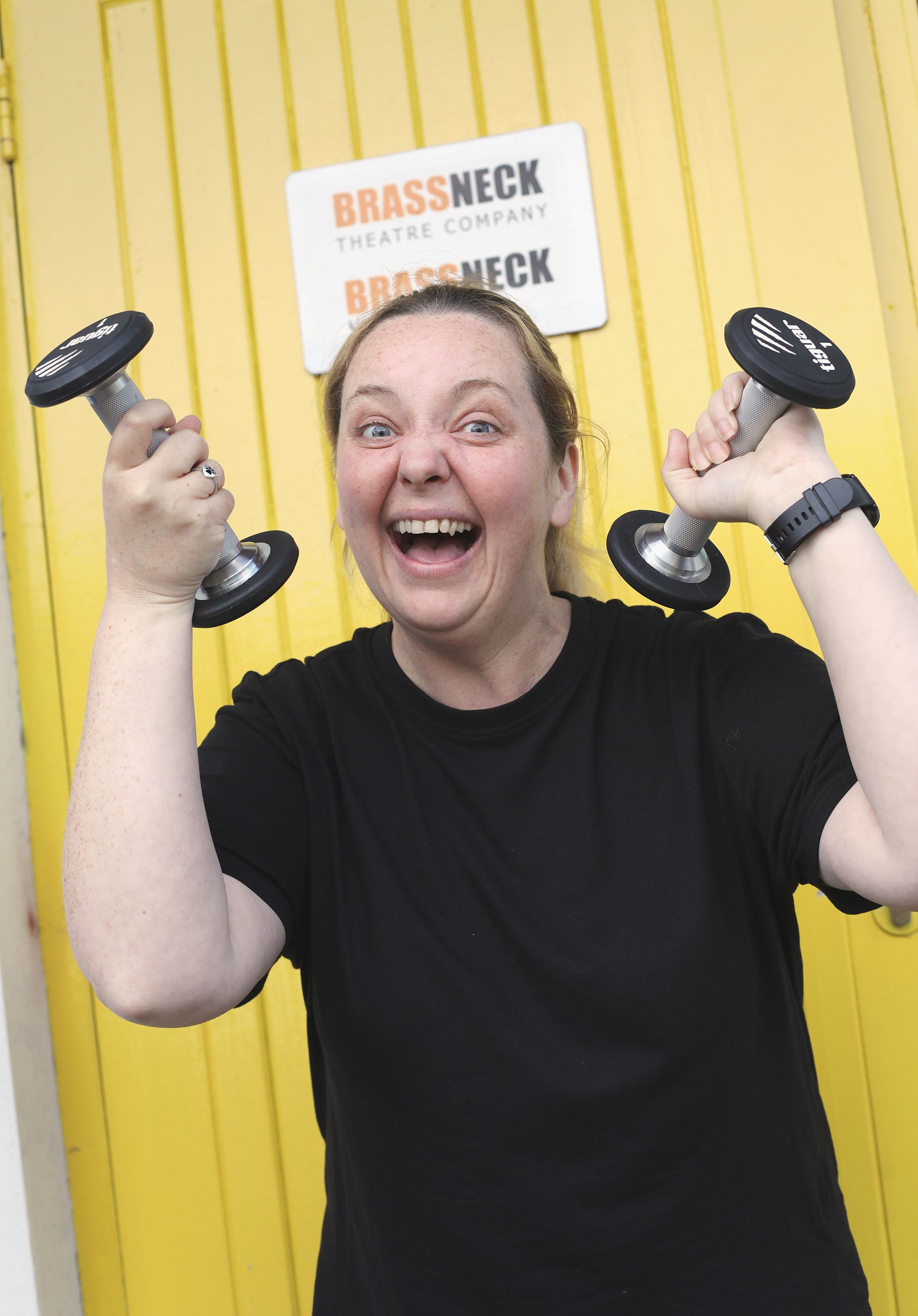 STAR: Caroline Curran takes to the stage at the Roddy\'s