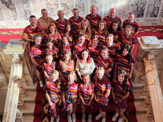 Gort na Móna Féile heroes honoured at City Hall after All-Ireland triumph