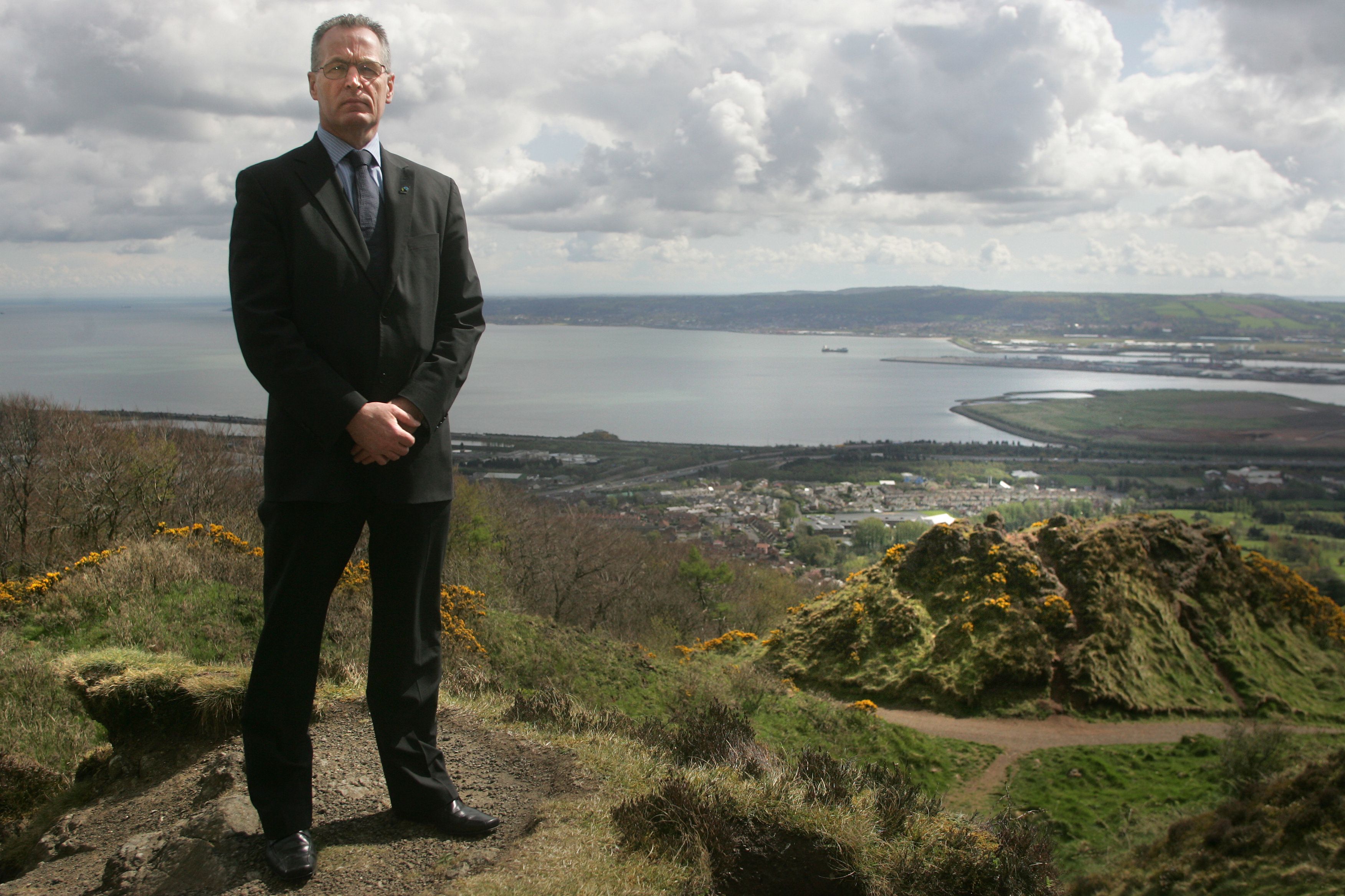 STEPPING ASIDE: Gerry Kelly on top of Cavehill, pictured in 2008.