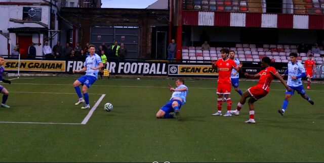 SOCCER: Fapetu strike sees off stubborn Warrenpoint