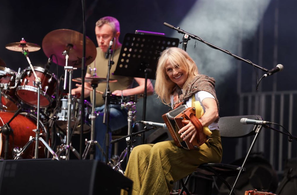 NIGHT TO REMEMBER: Sharon Shannon played to thousands of fans outside Belfast City Hall on Sunday night