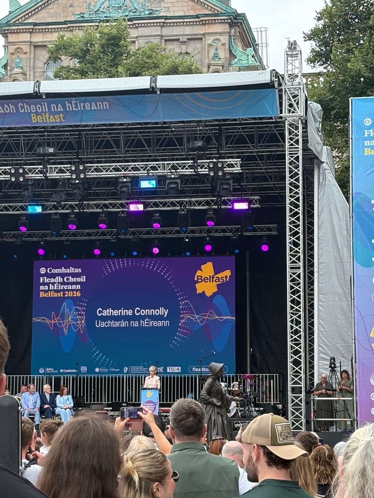 UACHTARÁN: Labhair Catherine Connolly faoi thábhacht na teanga ar oscailt na Fleidhe