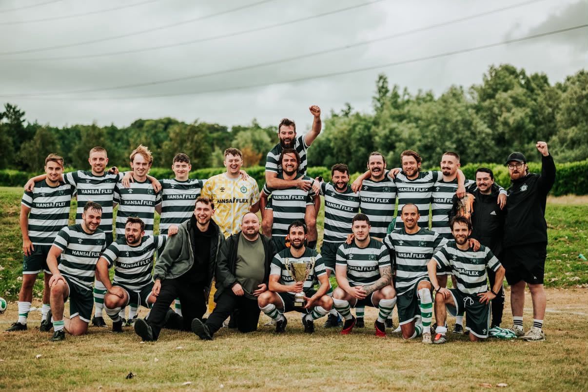 CHAMPIONS: Ormeau Road Celtic celebrate winning the inaugural Shamrock Cup