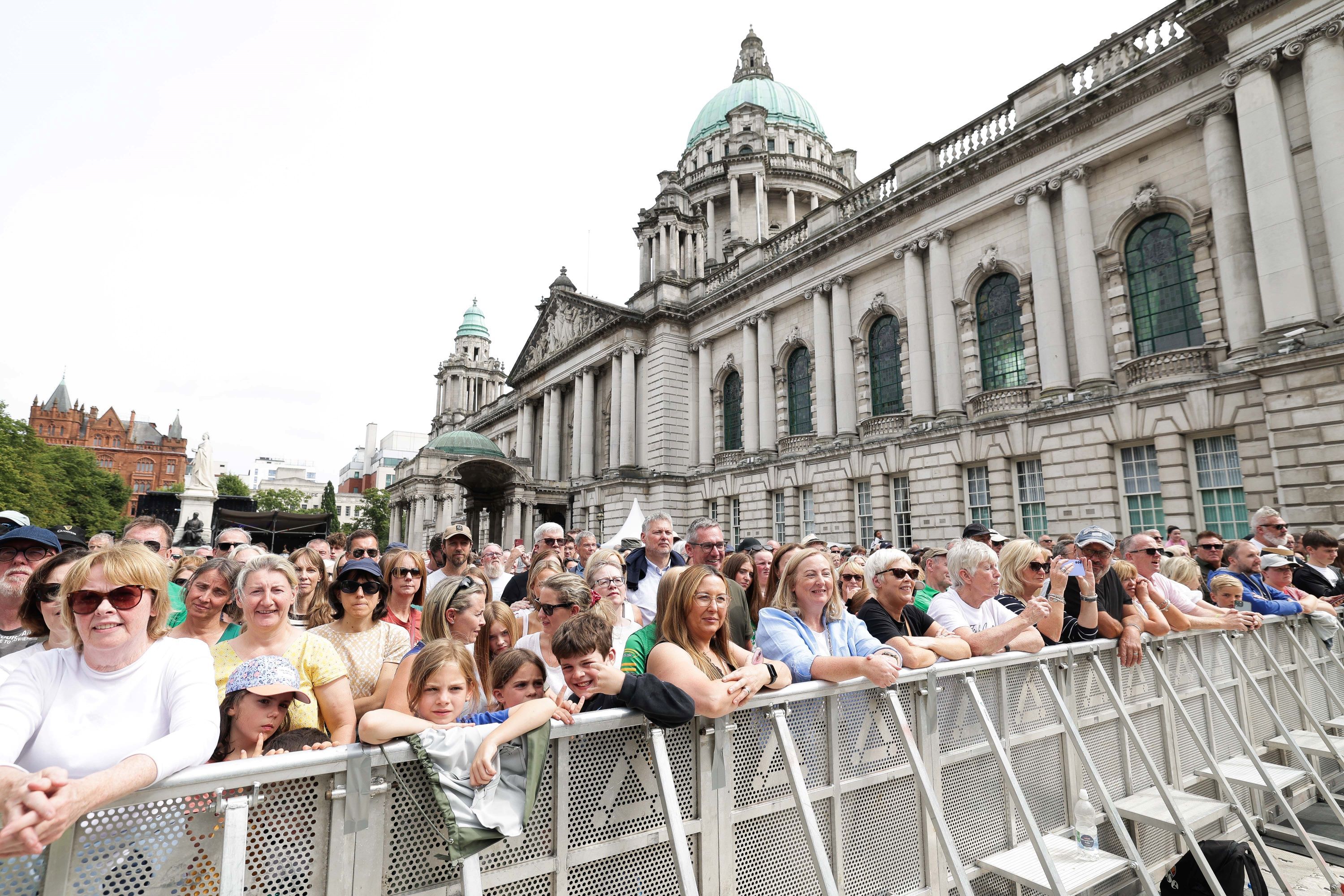 TRAFFIC DISRUPTION: Huge crowds have been attending Fleadh events in Belfast city centre since Sunday morning.