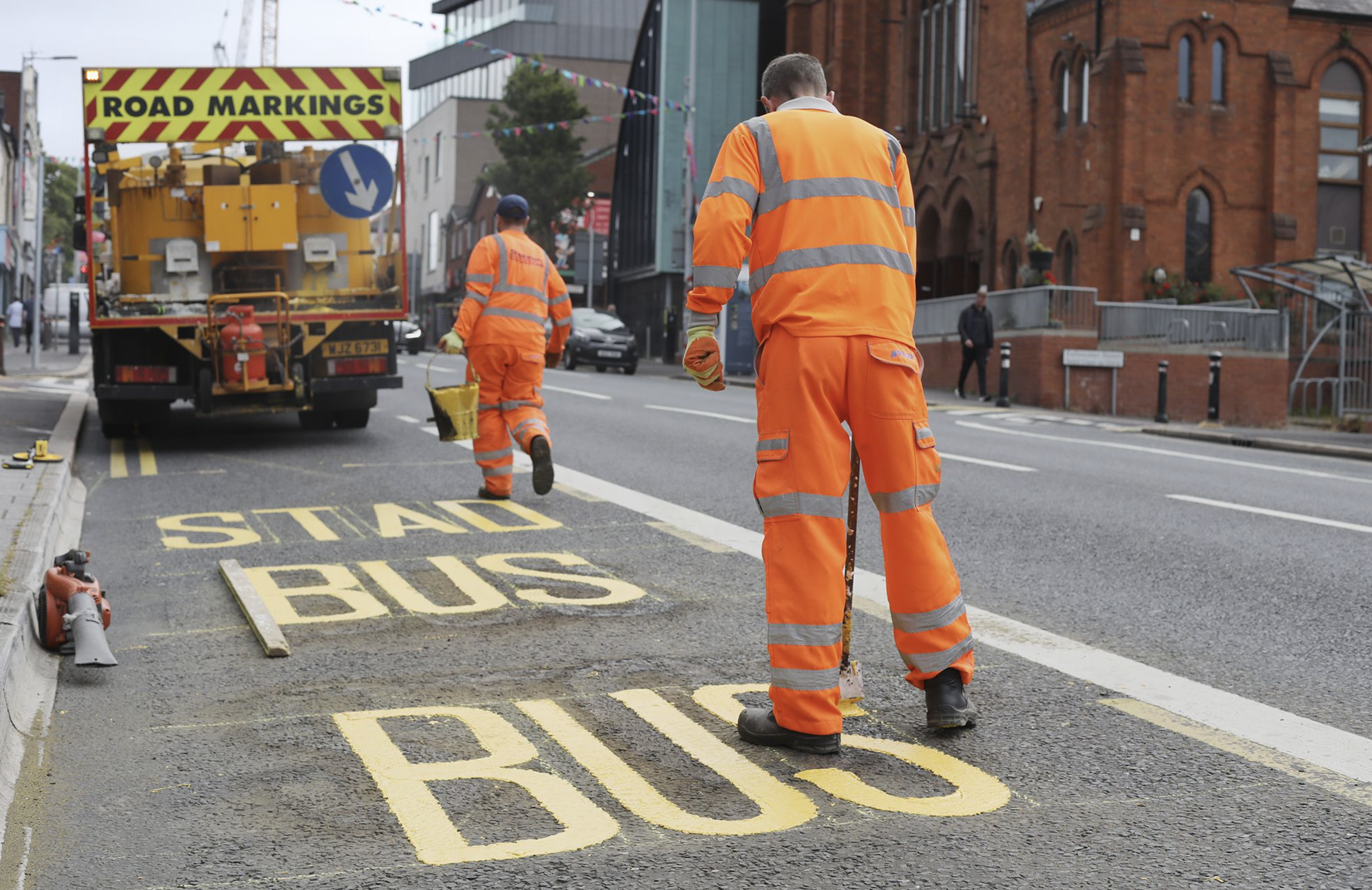 SIGN OF THE TIMES: Irish language on the Falls Road – literally