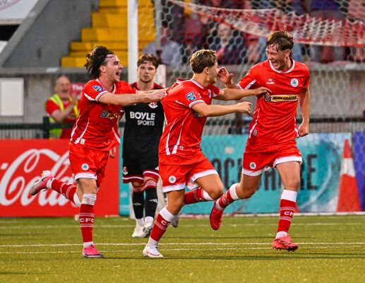 SOCCER: Cliftonville withstand late Crues fightback to claim derby spoils