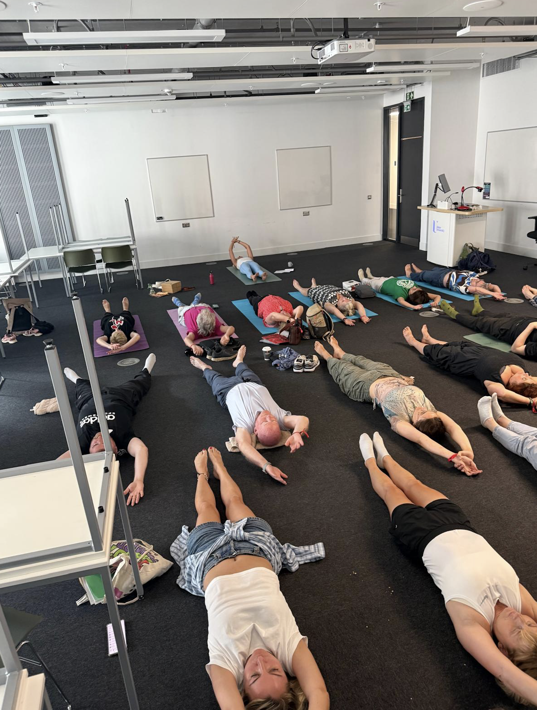 FLEXIBLE:  One of Anne Macmillan\'s popular yoga classes