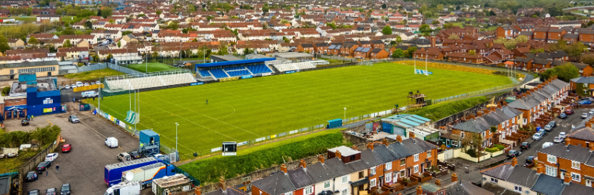 BELFAST CLASH: Corrigan Park is the current home for Antrim GAA