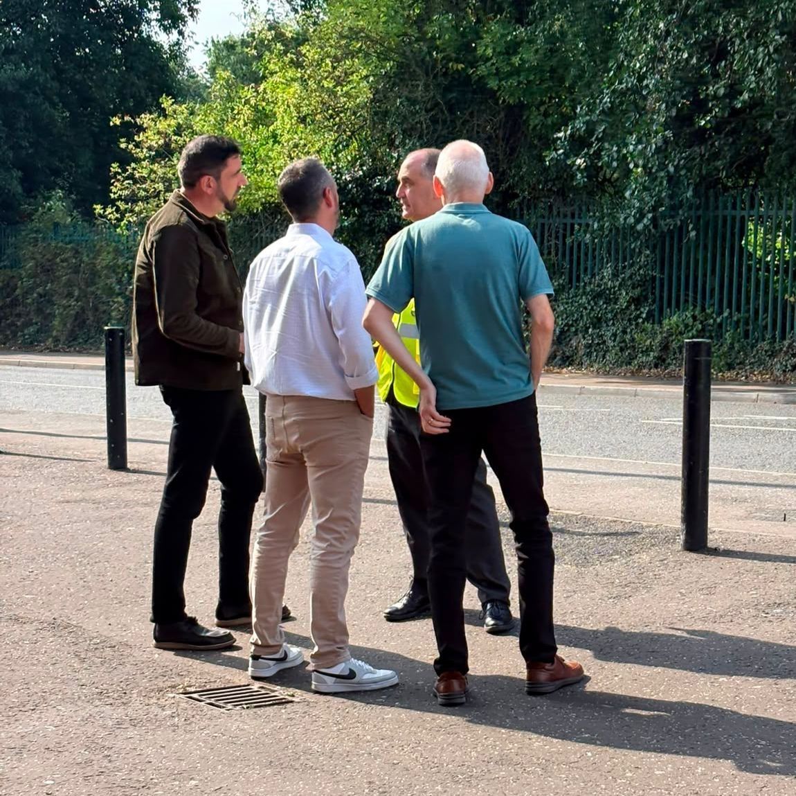 MEETING: Paul Niblock and Michael Doherty from Glen Community Parent and Youth Group, Councillor Paul Doherty and a Department for Infrastructure official 