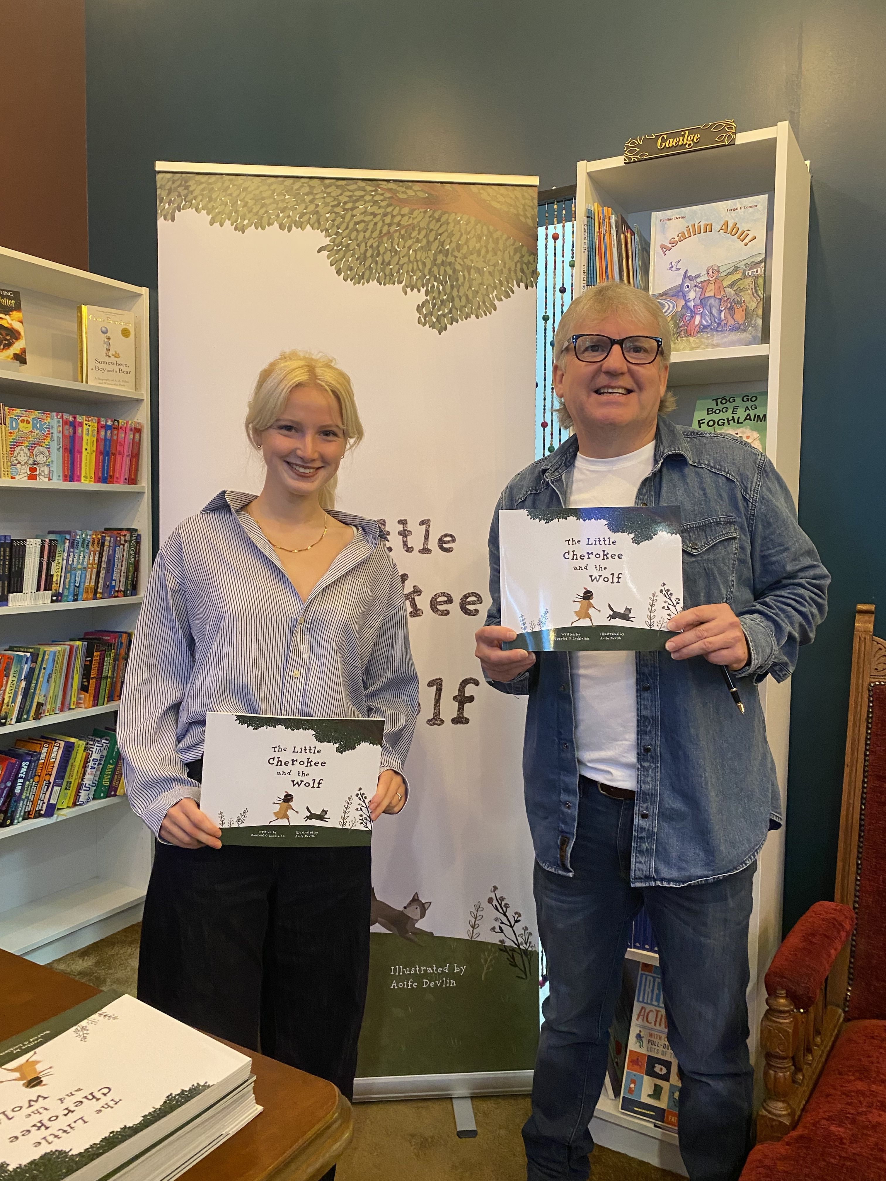 NEW BOOK: Illustrator Aoife Devlin with author Gearóid Ó Lochlainn