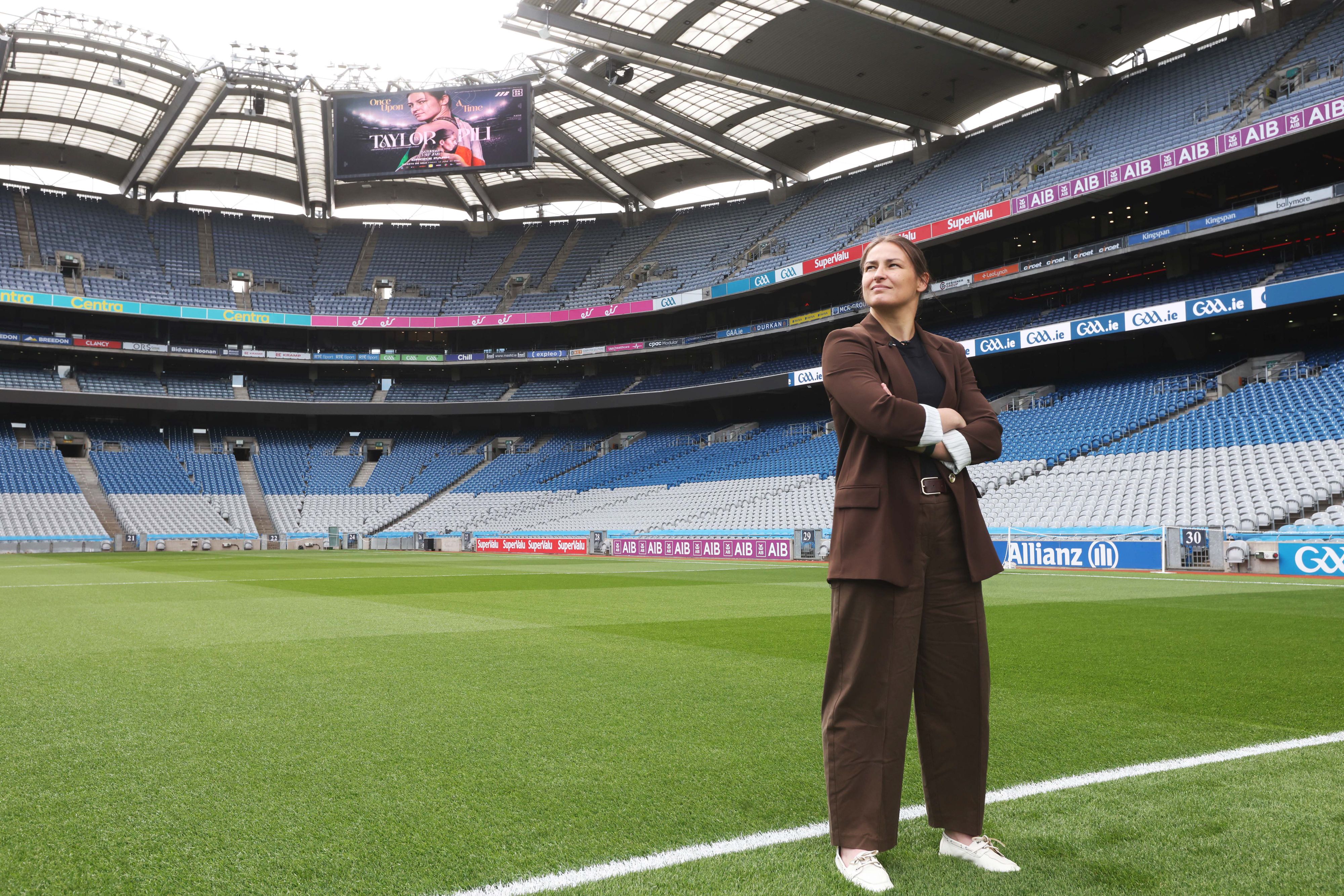 FINAL FIGHT: Katie Taylor takes on Flora Pili at Croke Park on Saturday night