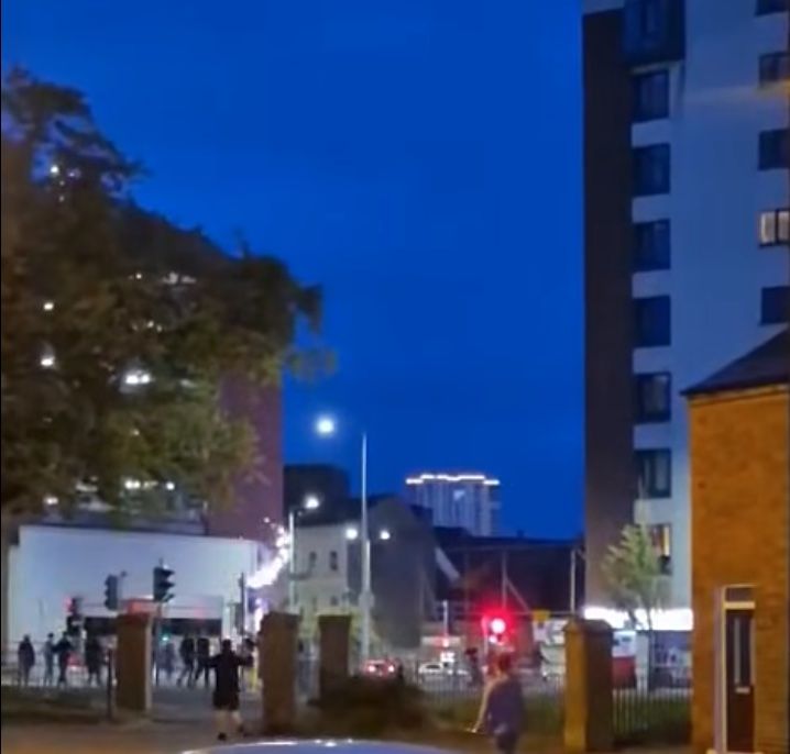 ANTI-SOCIAL BEHAVIOUR: Youths threw fireworks at each other on Saturday night