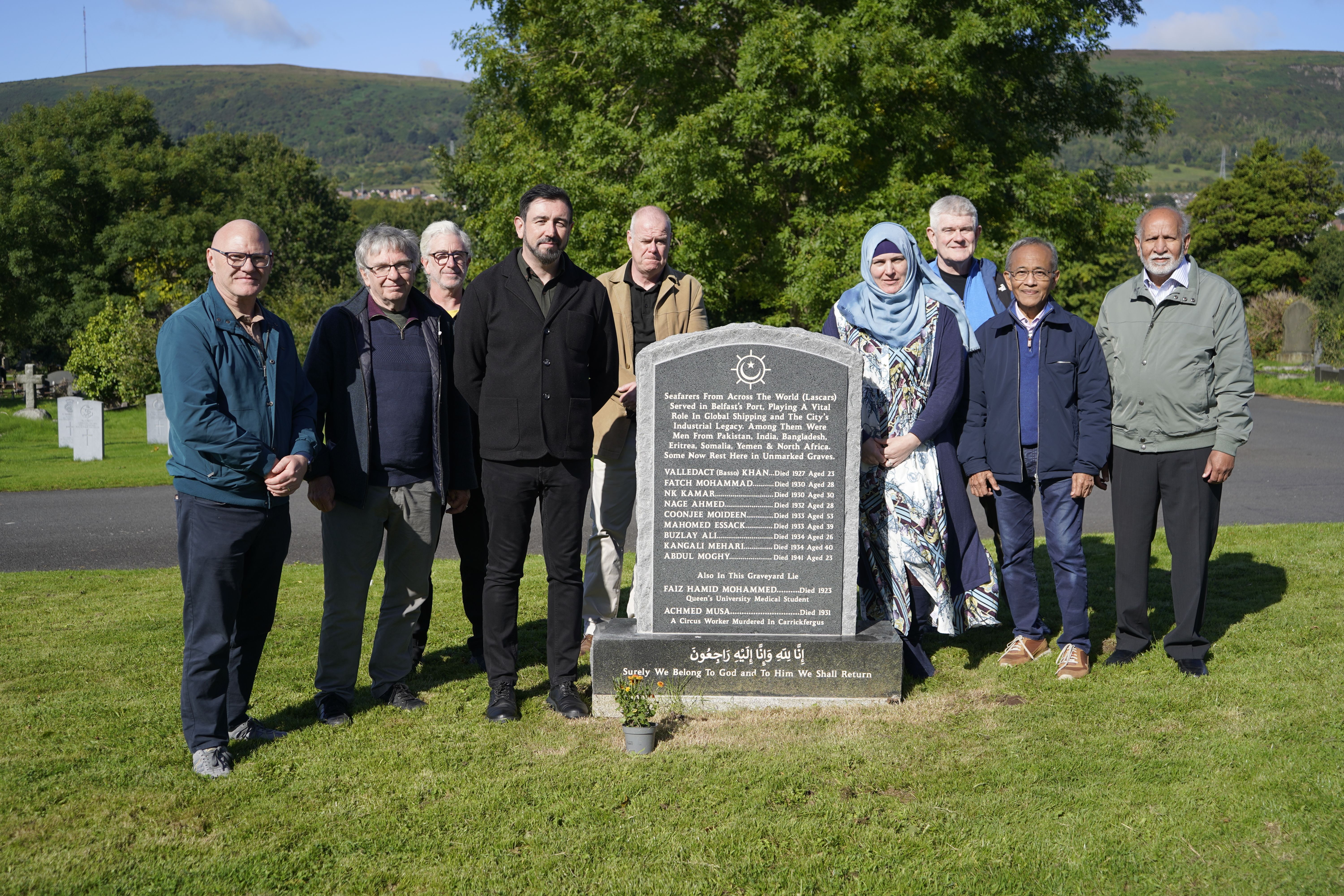 TRIBUTE: The monument was unveiled on Wednesday morning in Belfast City Cemetery