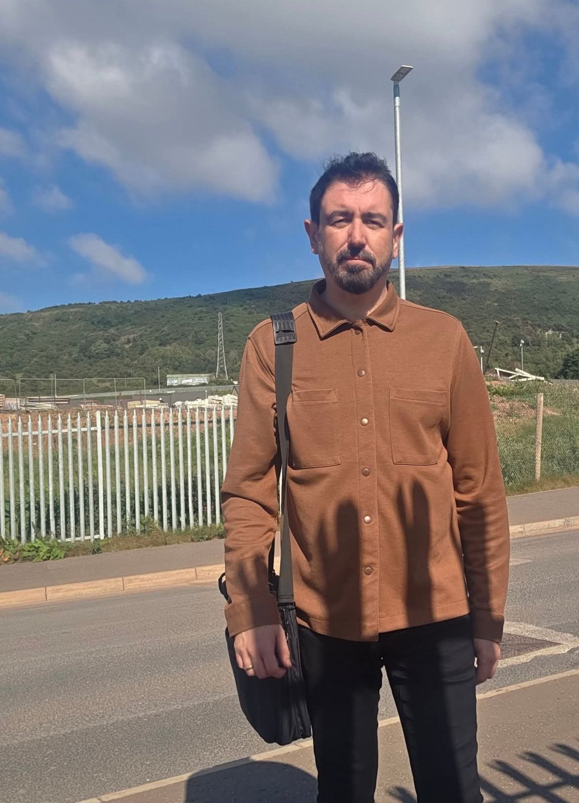SAFETY MEASURES NEEDED: Councillor Paul Doherty at the Monagh Bypass