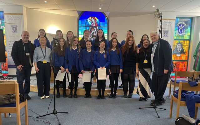 Barnbrack's Alex Quinn and St Genevieve's Choir record new version of Belfast