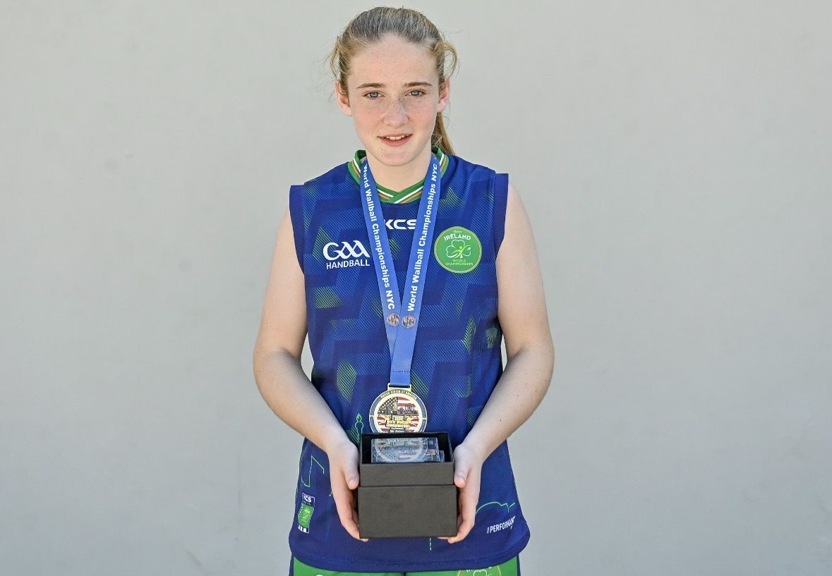 CHAMPIONS: Nina McBride pictured with her medal after prevailing in the U15 category