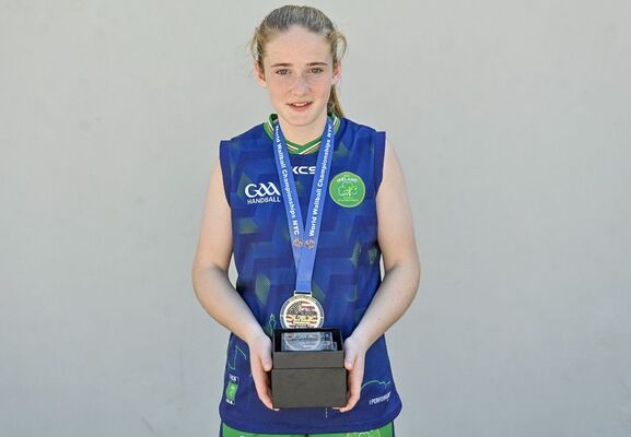 West Belfast handballer Nina returns from New York with two world titles