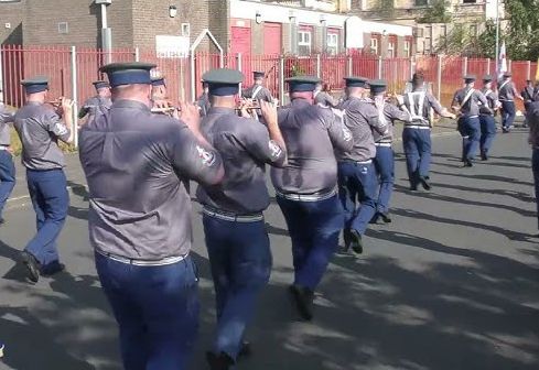 BEST FLUTE FORWARD: The Freeman Memorial Band  is welcome at marches across the North, though it’s named after Geoffrey Freeman, a UVF man killed by his own bomb in 1975