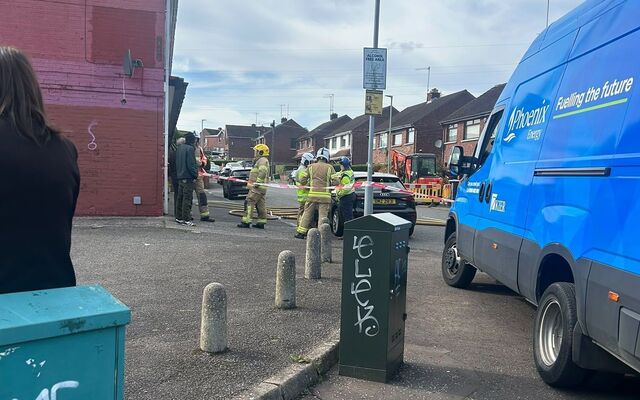 Fire service at scene of suspected gas leak on Finaghy Road North