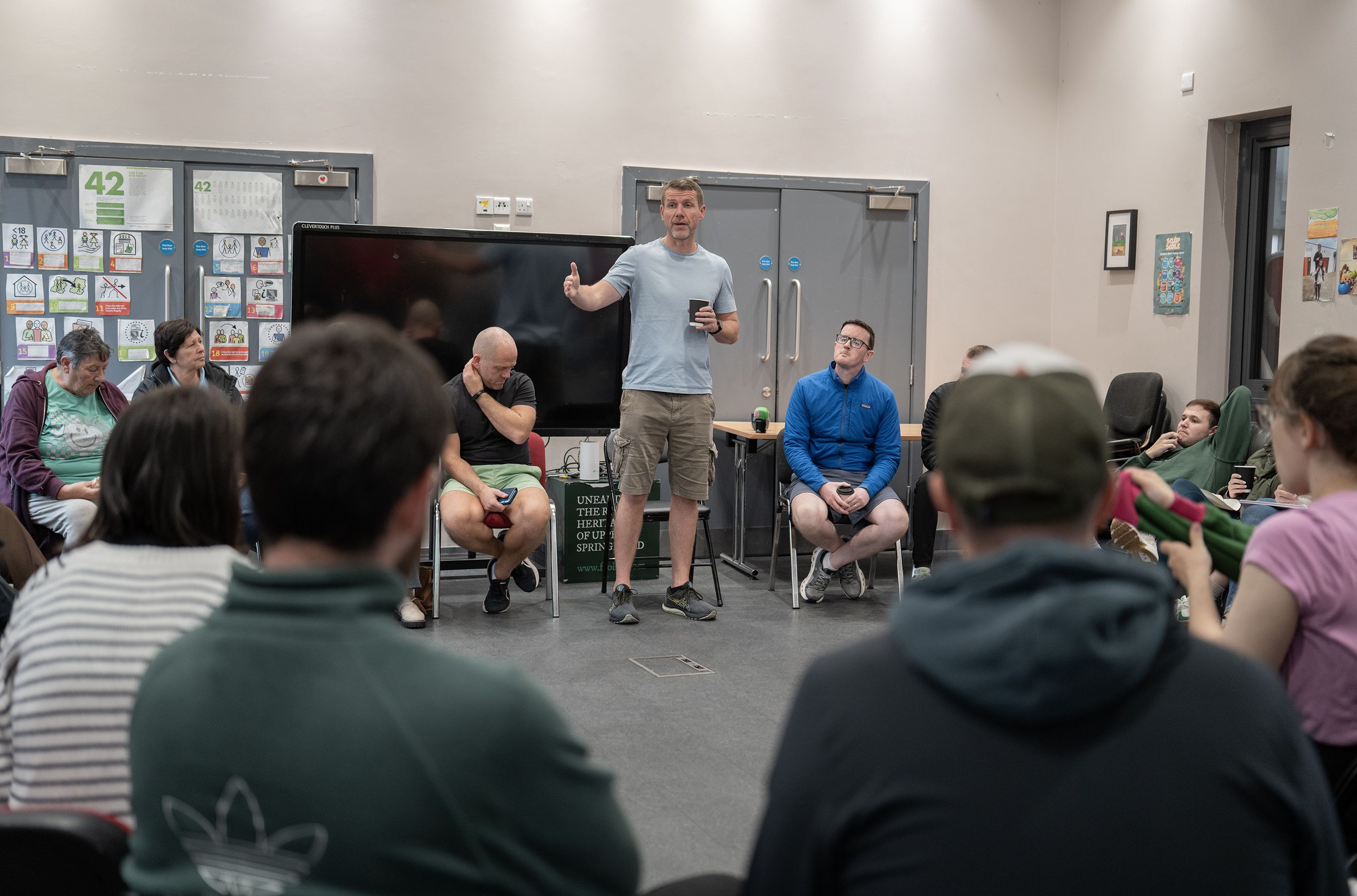 MEETING: Ciarán Mac Giolla Bhéin speaking at Tuesday\'s meeting