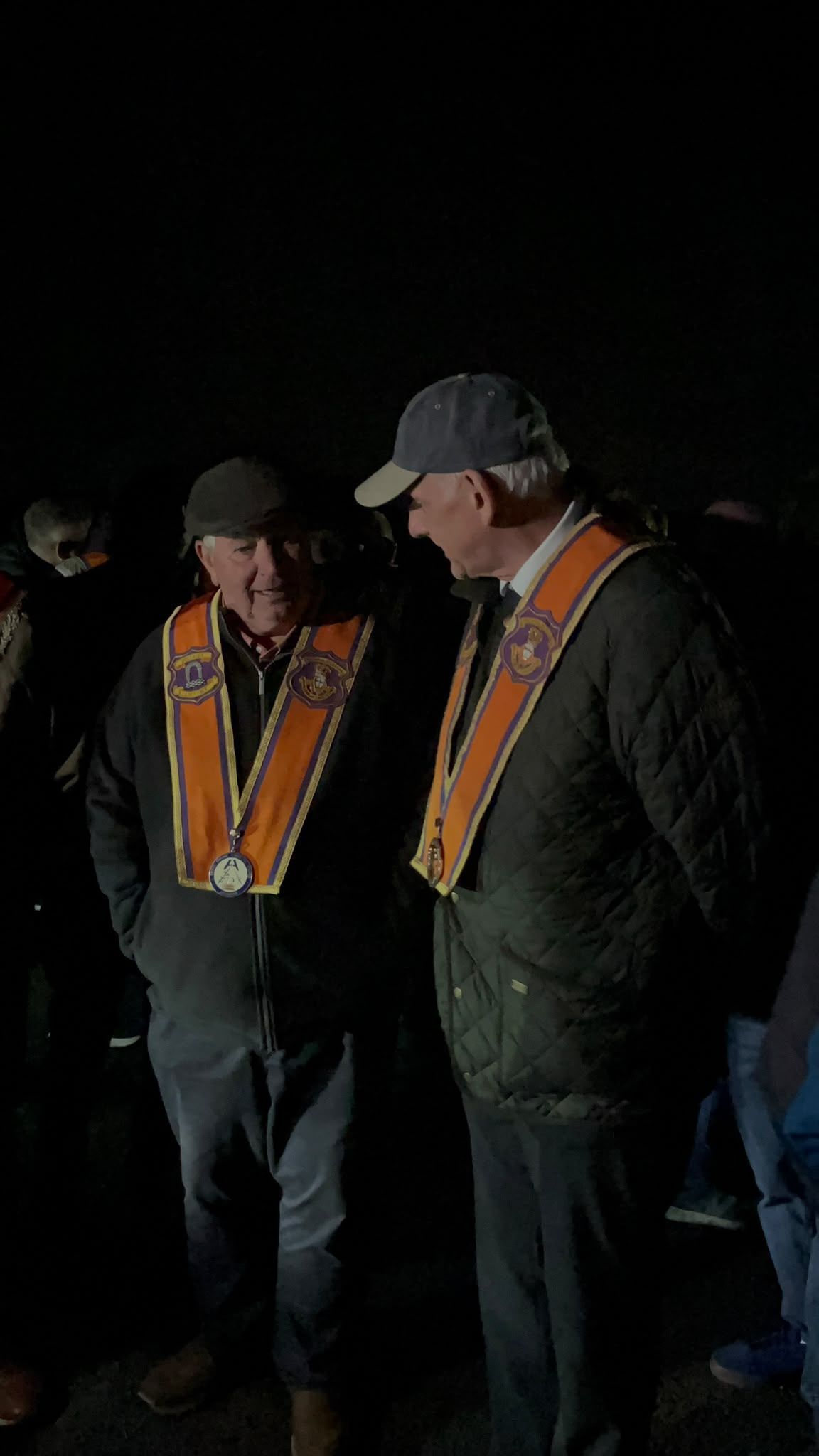NO WAY THROUGH: Orange Order members gathered at Drumcree this evening and tried to march on Garvaghy Road