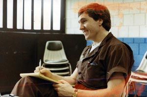 DETAINED: Joe Doherty in his New York cell