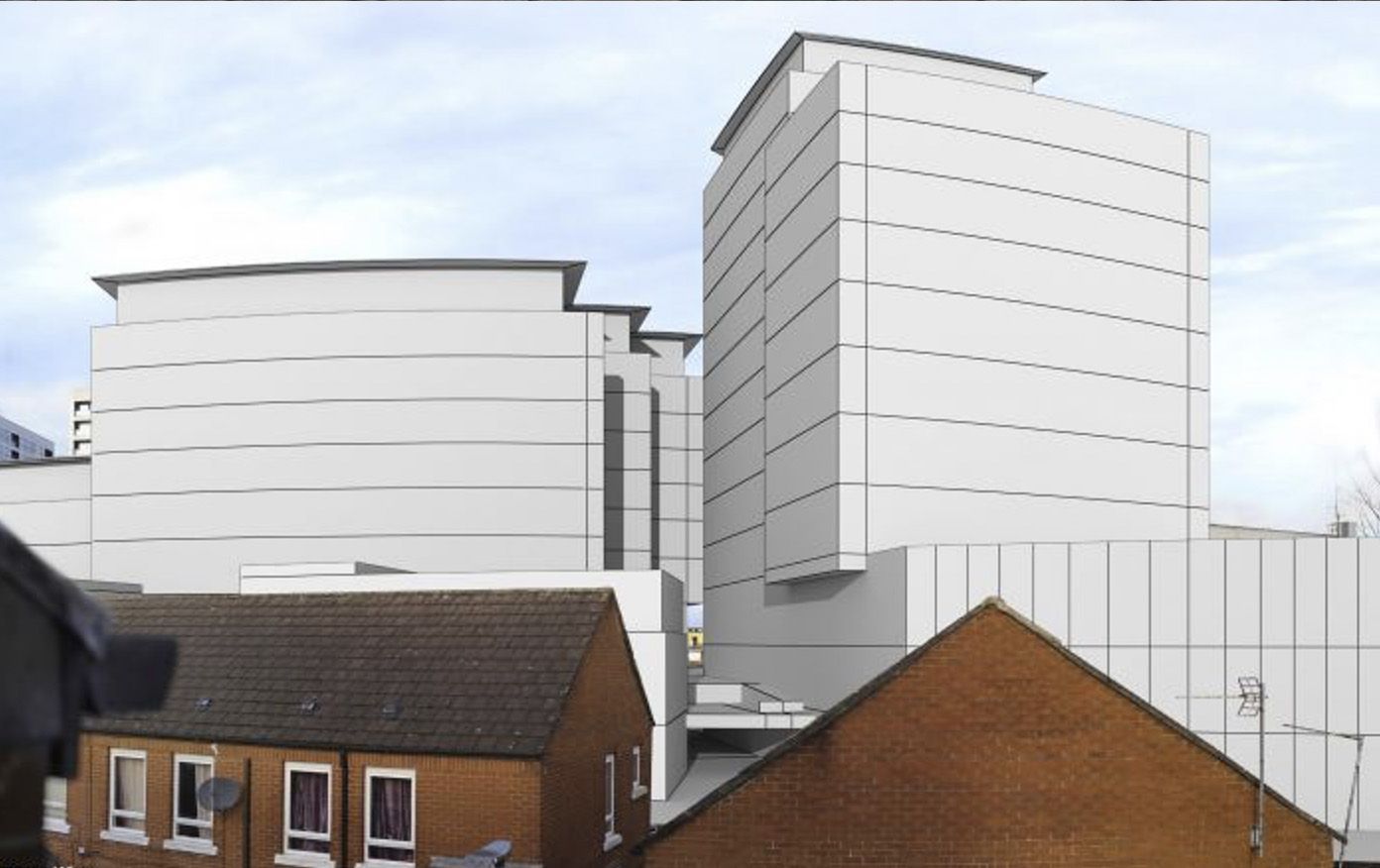 REJECTED: An artist's impression of how the high-rise would have looked