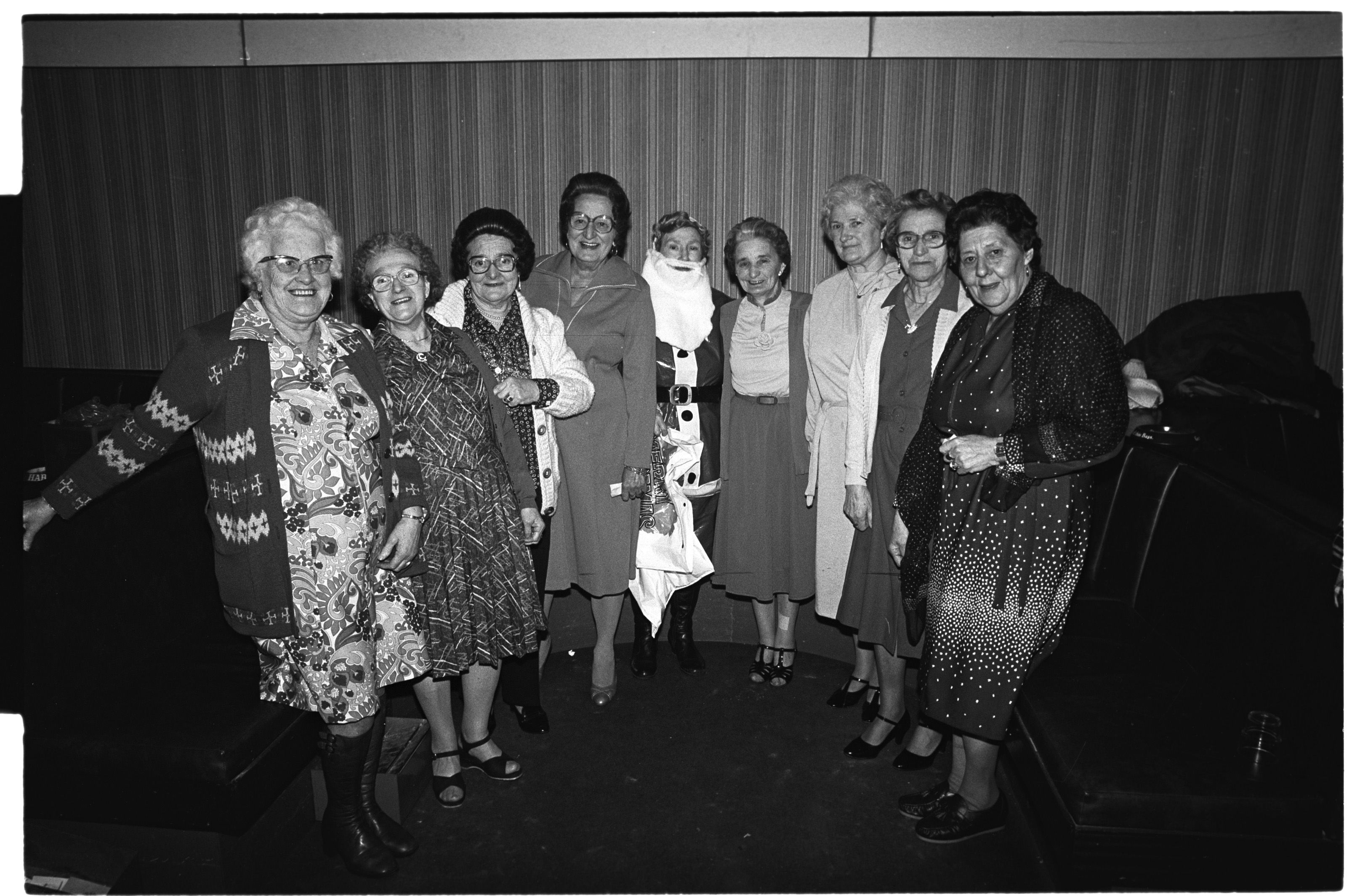 Letting their hair down at the Westrock Whiterock Senior Citizen's Christmas Dinner in St John's Hall