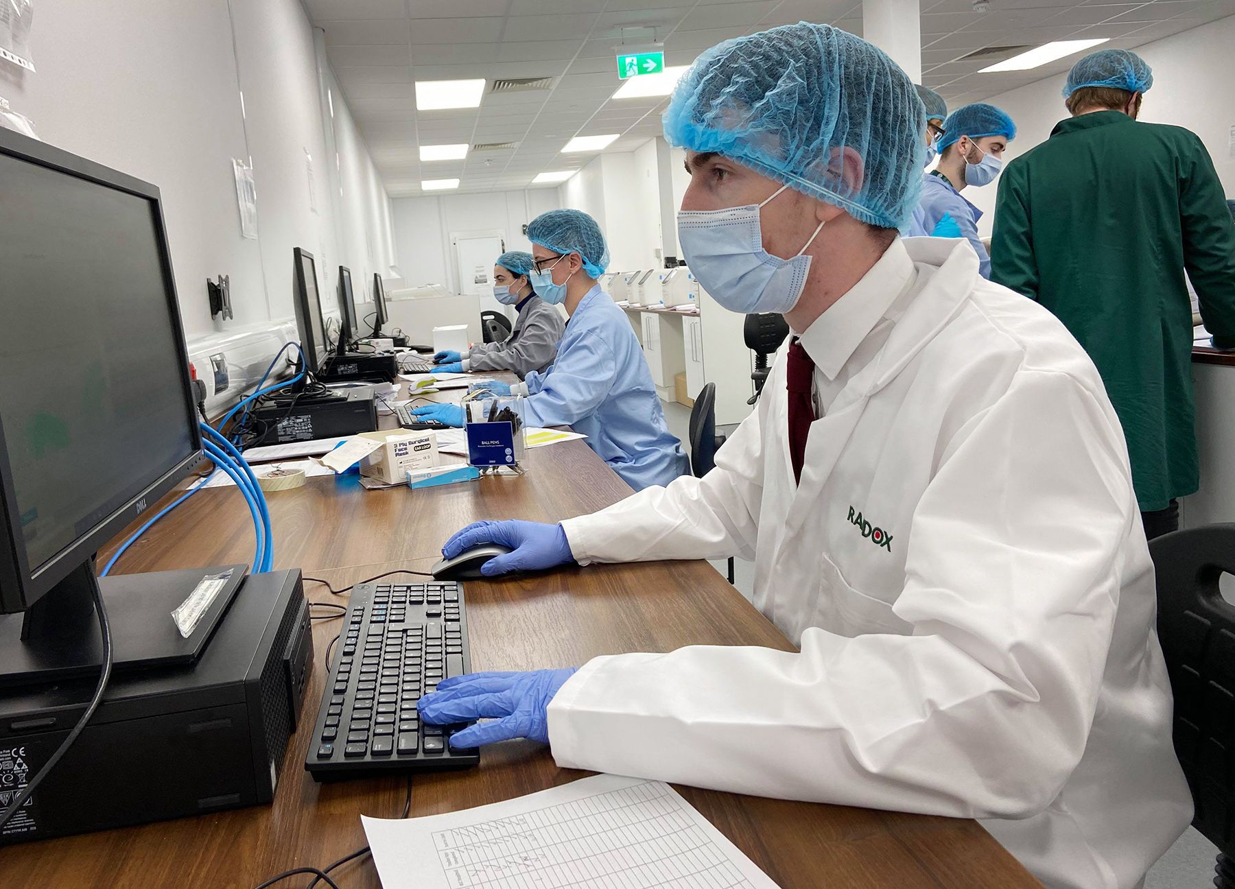 TESTING: Joe Clifford at work in Randox