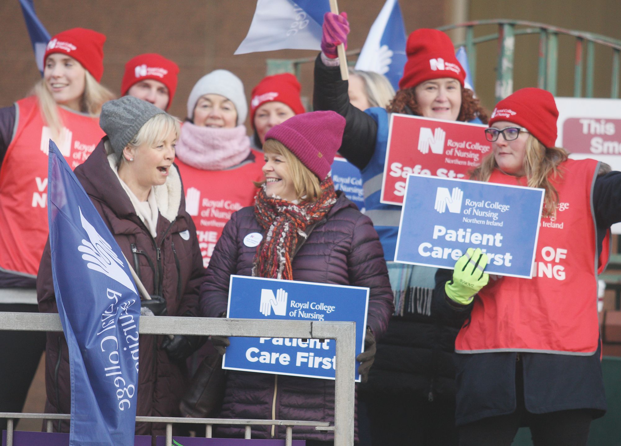 FAIR PLAY: Nurses striking at Mater Hospital in January of this year