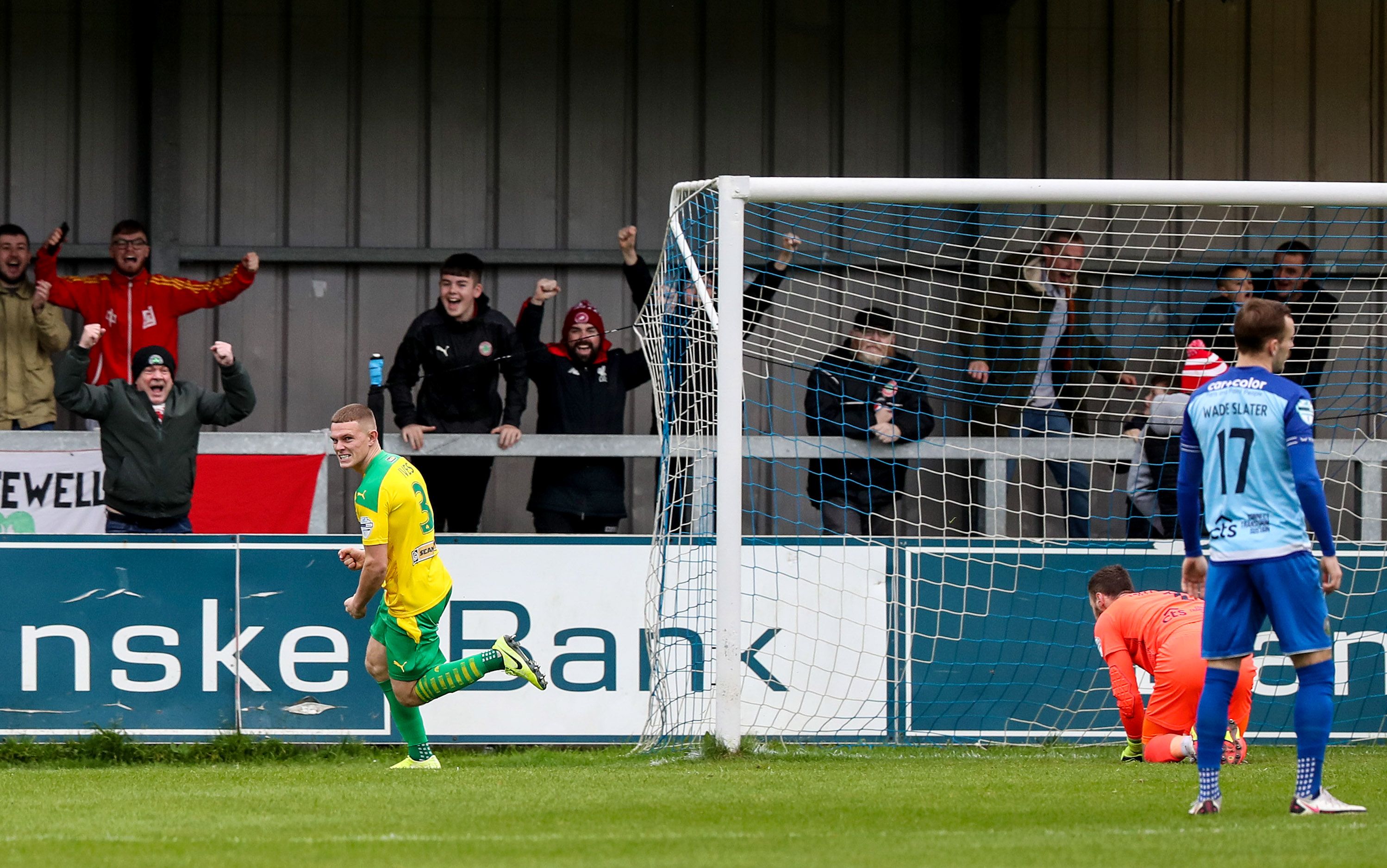Levi Ives wheels away after scoring