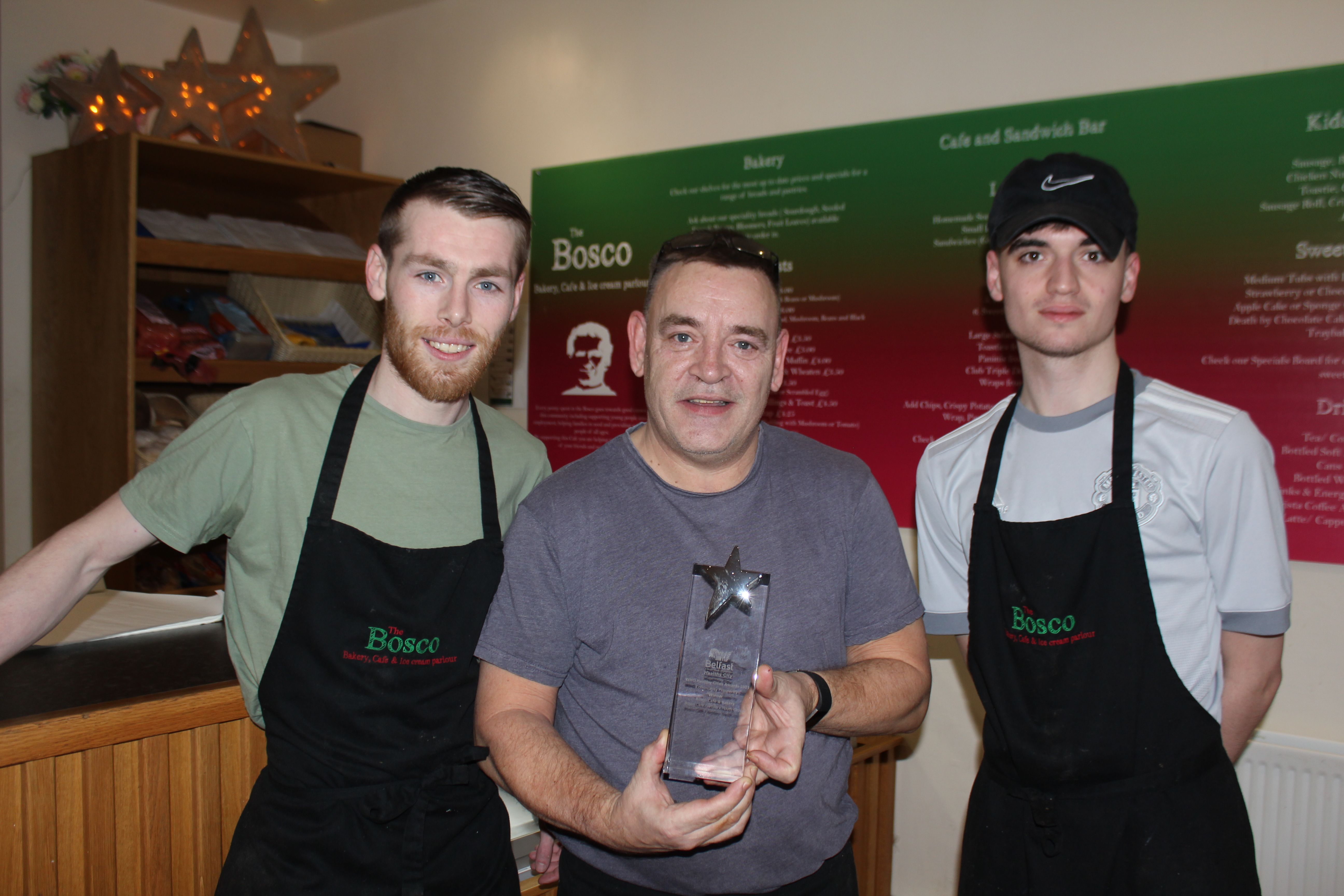 WINNERS: Bosco Cafe/Artillery Youth Group