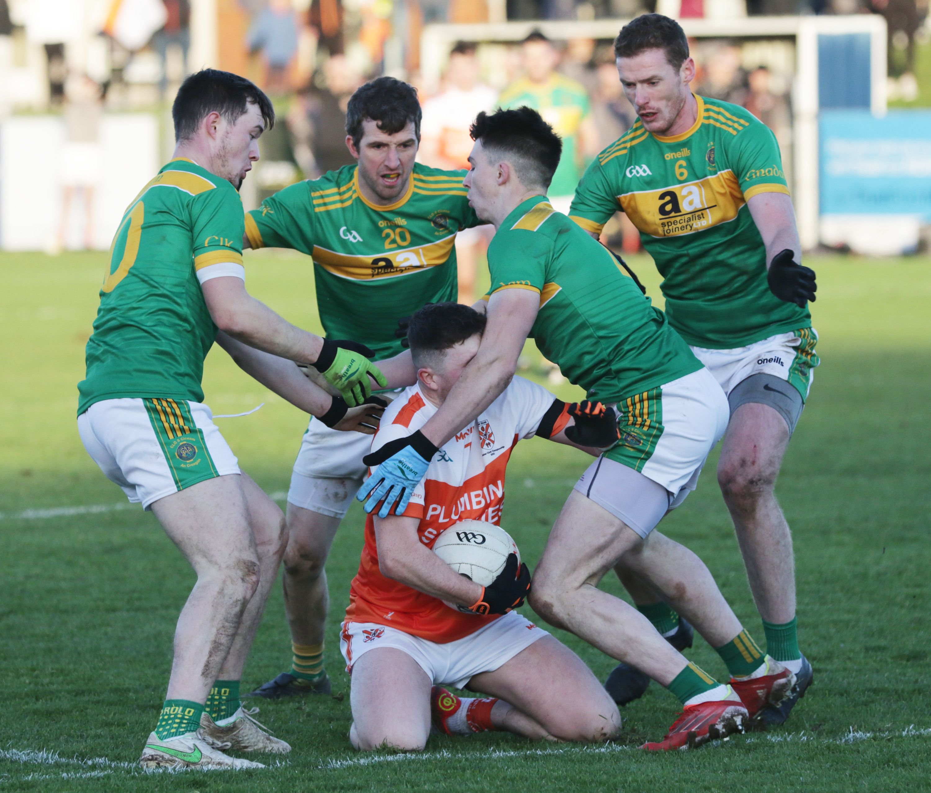 Adam Kelly is crowded out by Creggan challenges