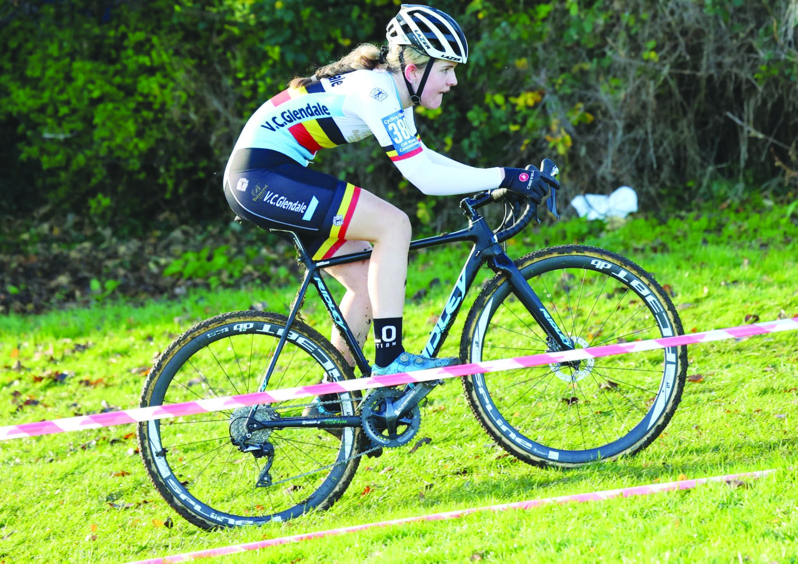 Local girl Aine Doherty in the lead