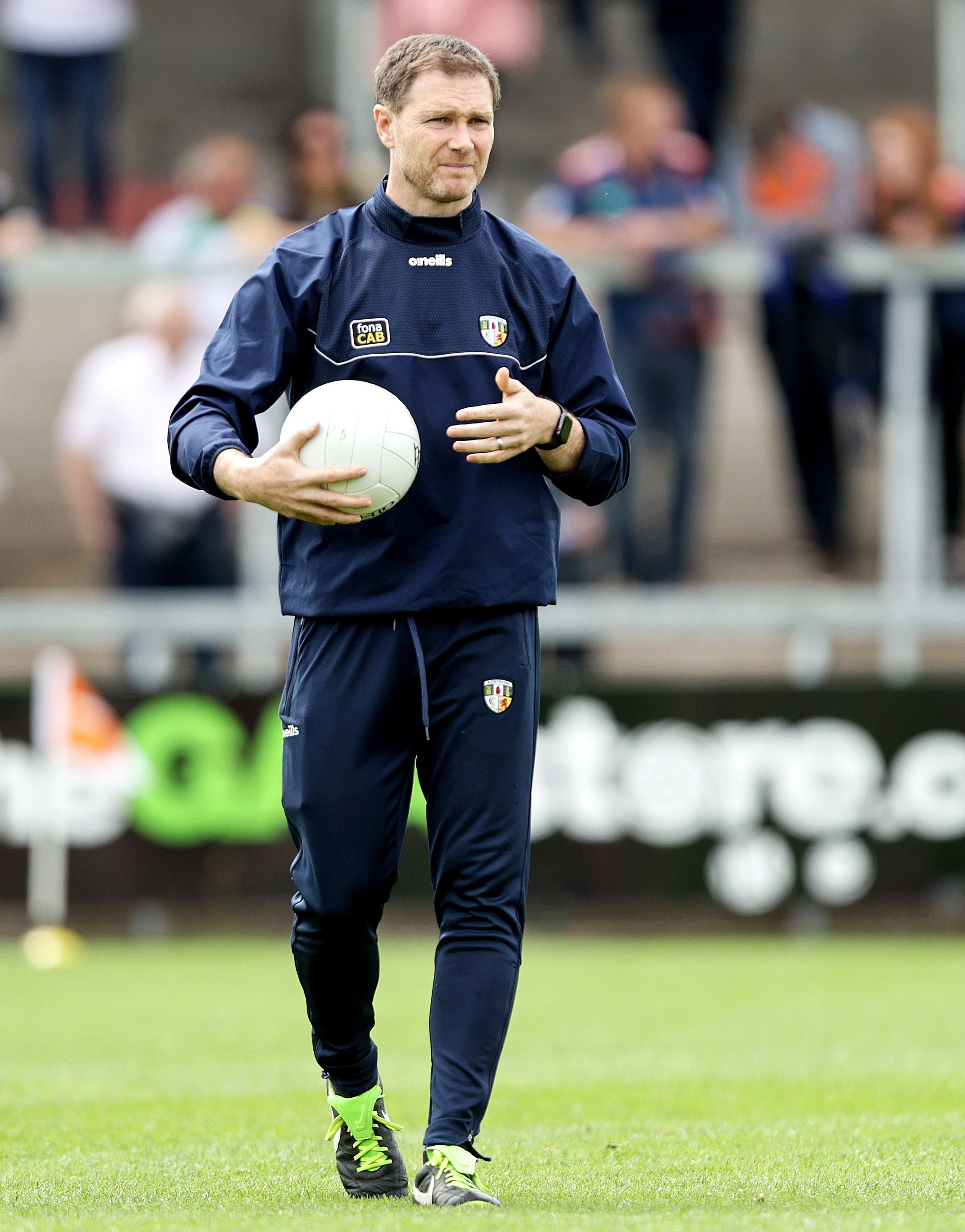 Enda McGinley says Antrim should insist next year's Championship meeting with Cavan takes place at Corrigan Park