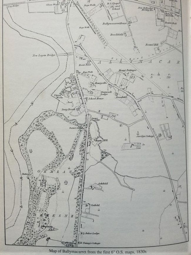 Map of Ballymacarrett in the 1830s