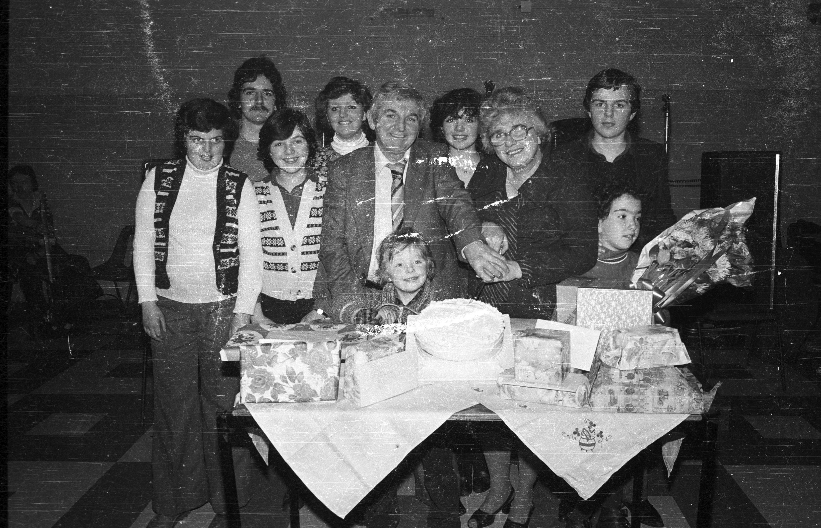 CELEBRATIONS: Dominic and Kathleen Rush celebrated their 25th wedding anniversary at the Crescent Community Centre with their children Barbara, Denise, Billy, Elizabeth, Tracy, Paula, Stephanie and Justin