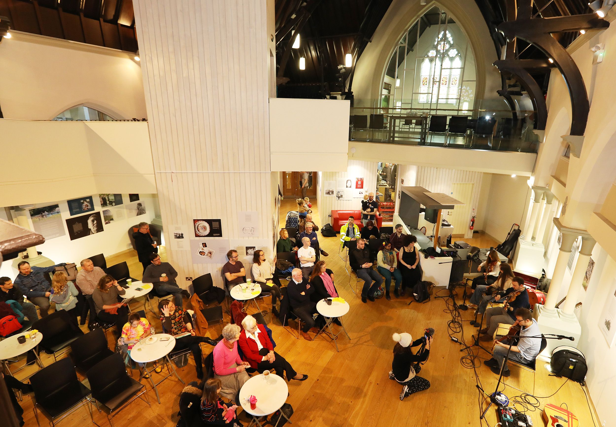 STRIKING A CHORD: Duncairn in full flow before the lockdown