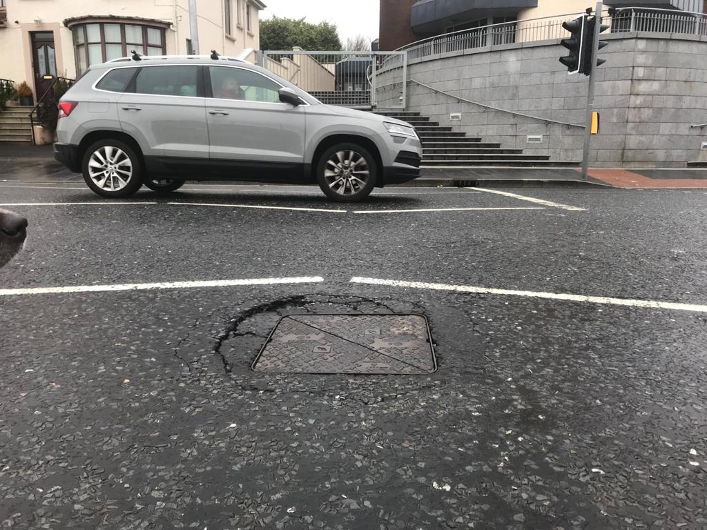 SLIP SLIDING AWAY: The road was resurfaced three years ago