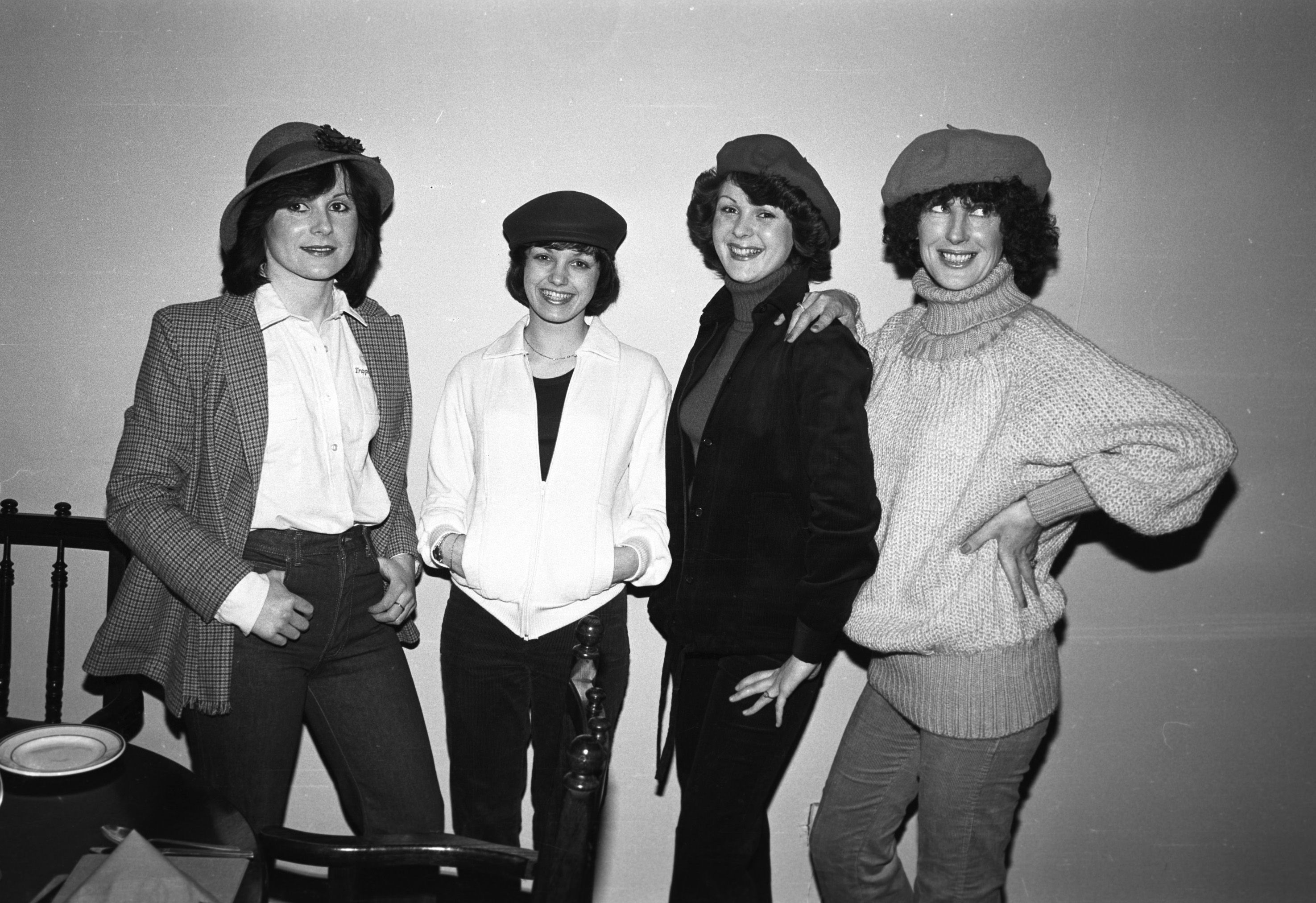 Modelling were Grainne Loughran, Brighdin McGeogh, Helen Comiskey and Christine McGrattan at the St Teresa'a Scouts fashion show at Lake Glen Hotel