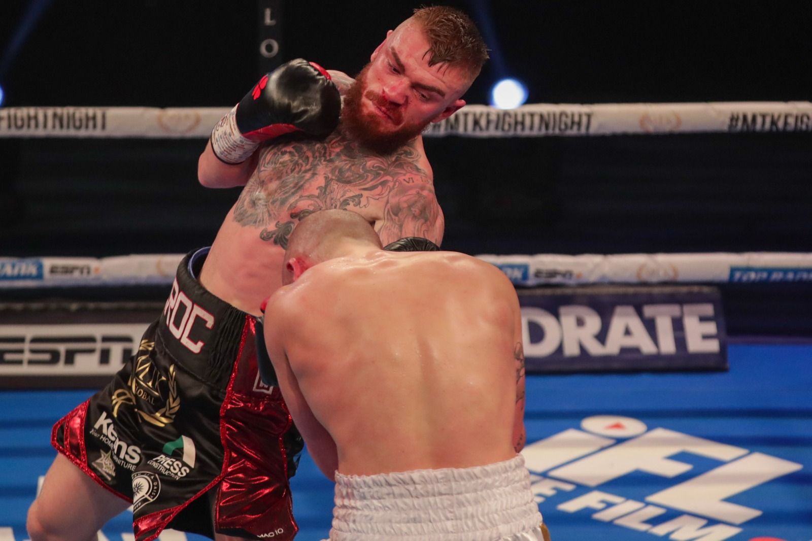Crocker sinks in a left to the body