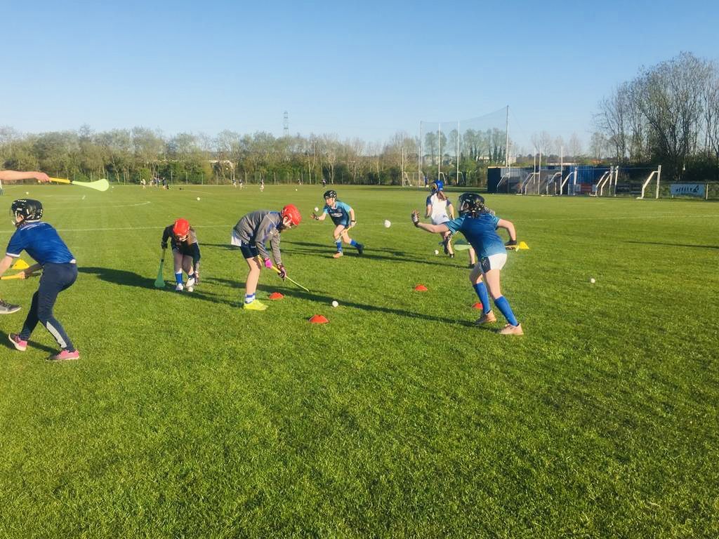 Young camogs are put through their paces yesterday (Wednesday)