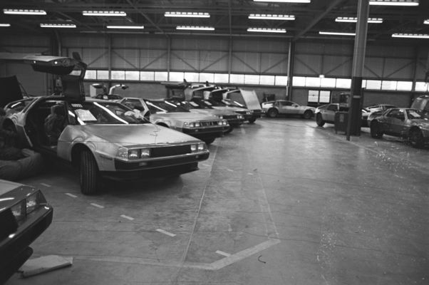 CRASHED: The De Lorean factory at Twinbrook in its heyday.