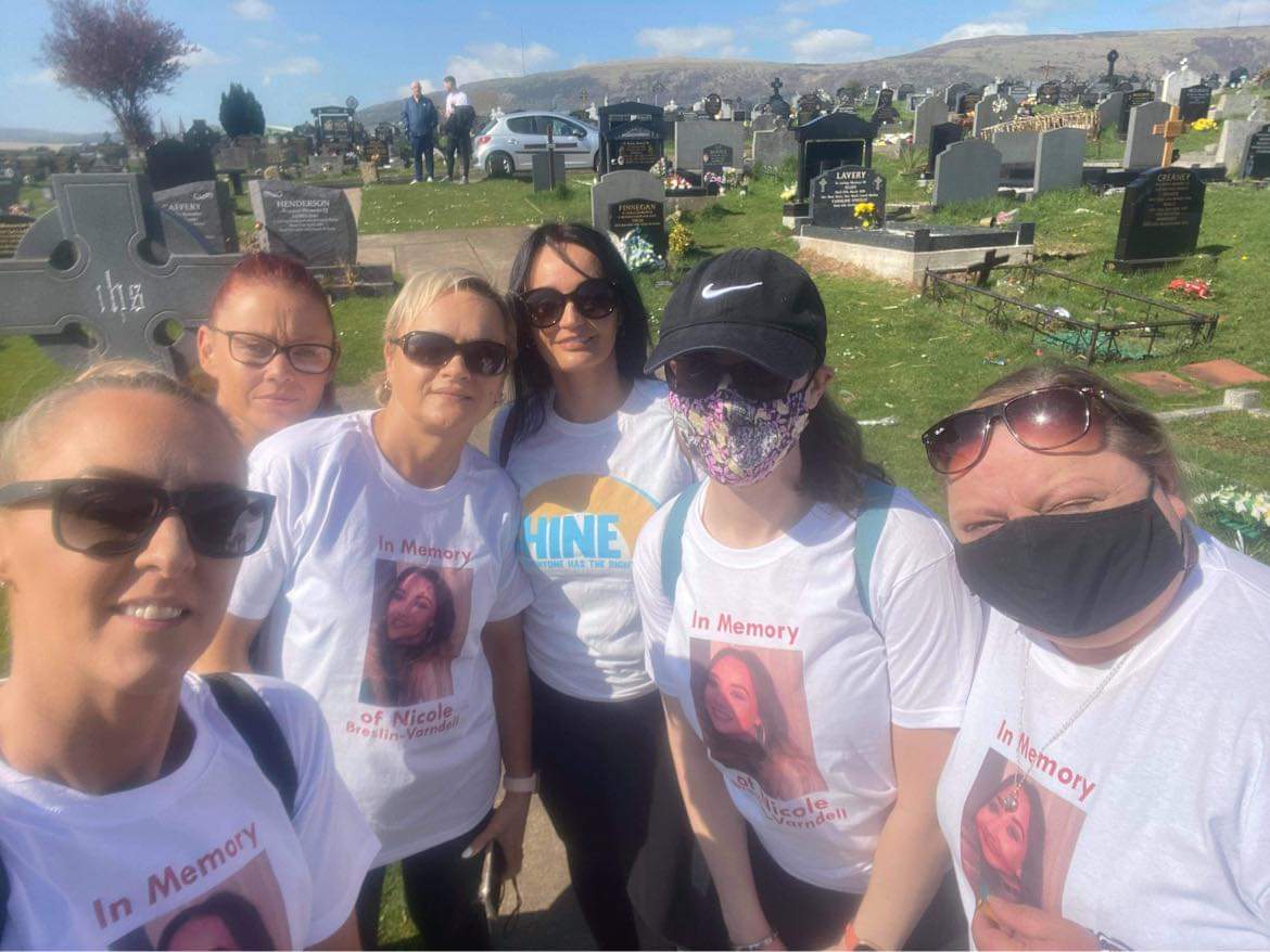 Friends and family took part in a sponsored walk