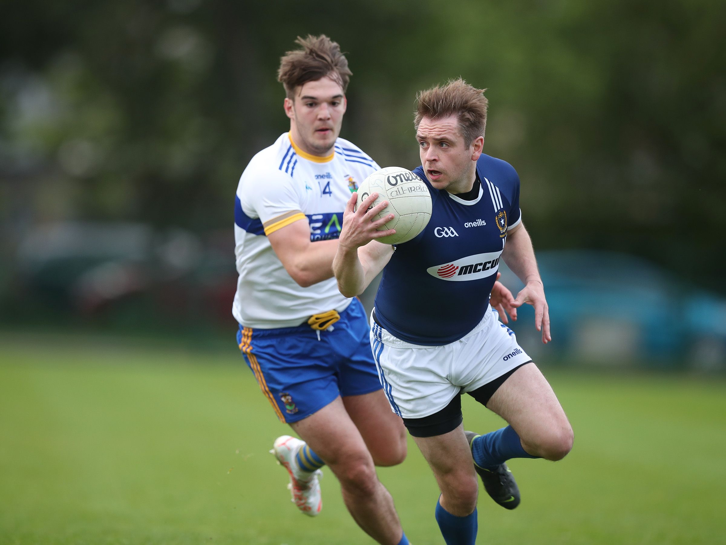 Joseph Finnegan on the ball