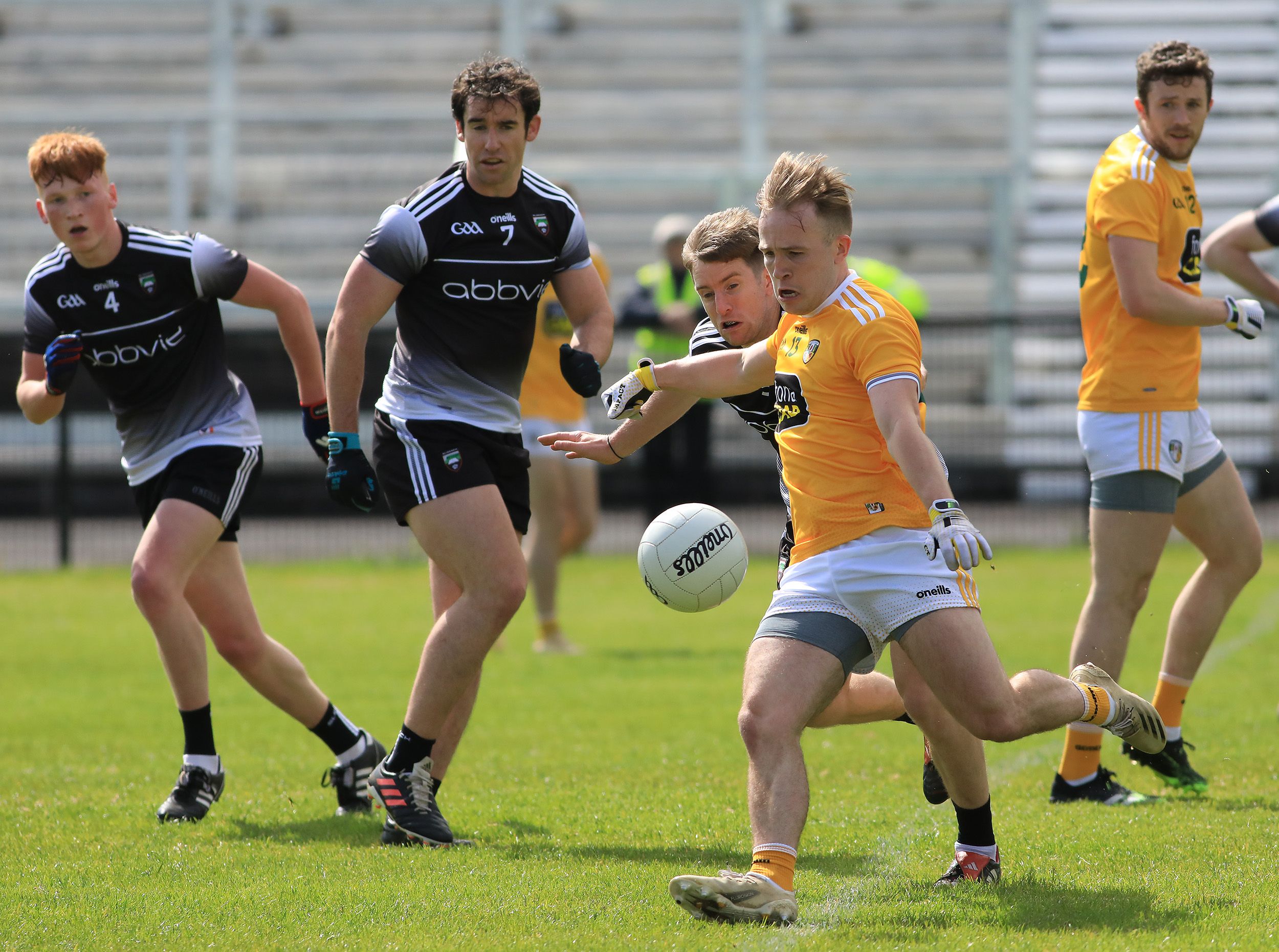 Odhran Eastwood closes in on goal