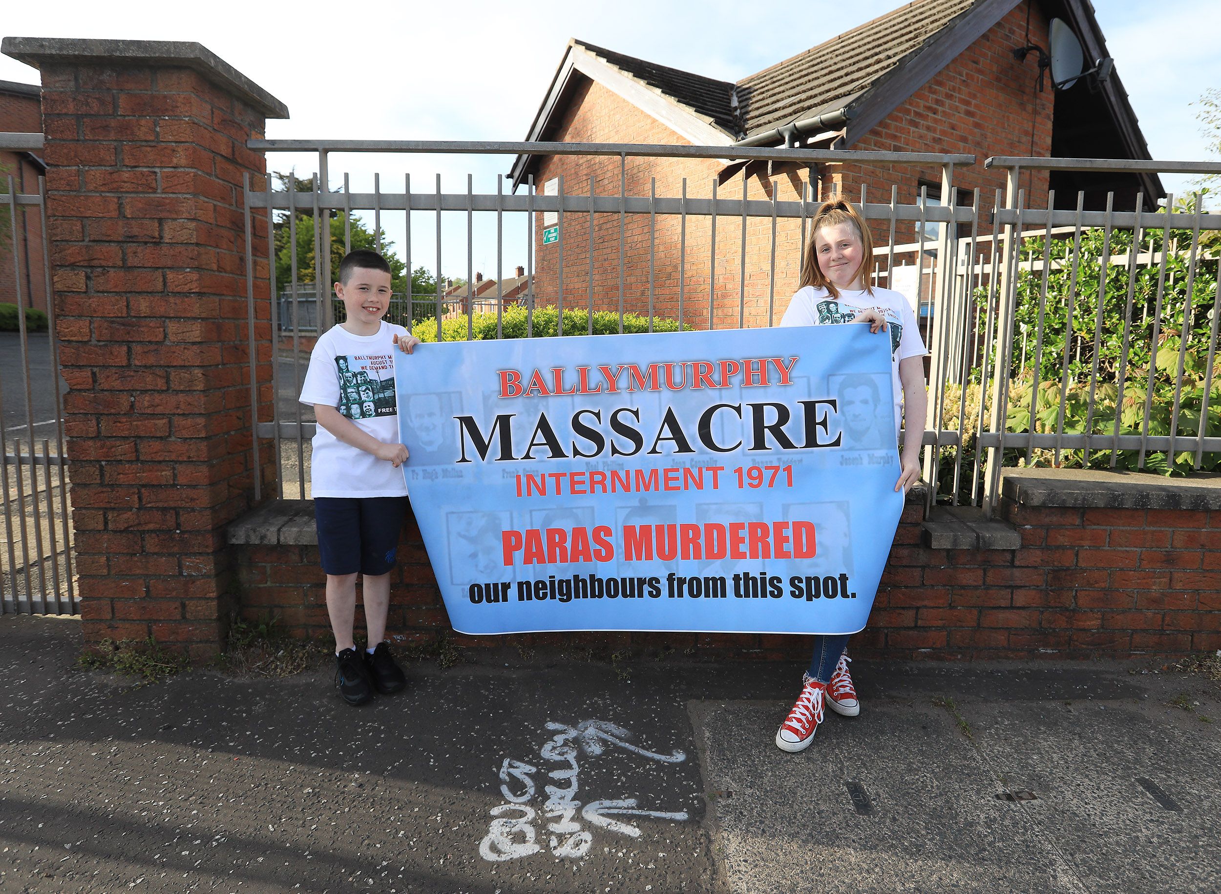 VINDICATON: At the Ballymurphy Massacre cavalcade.