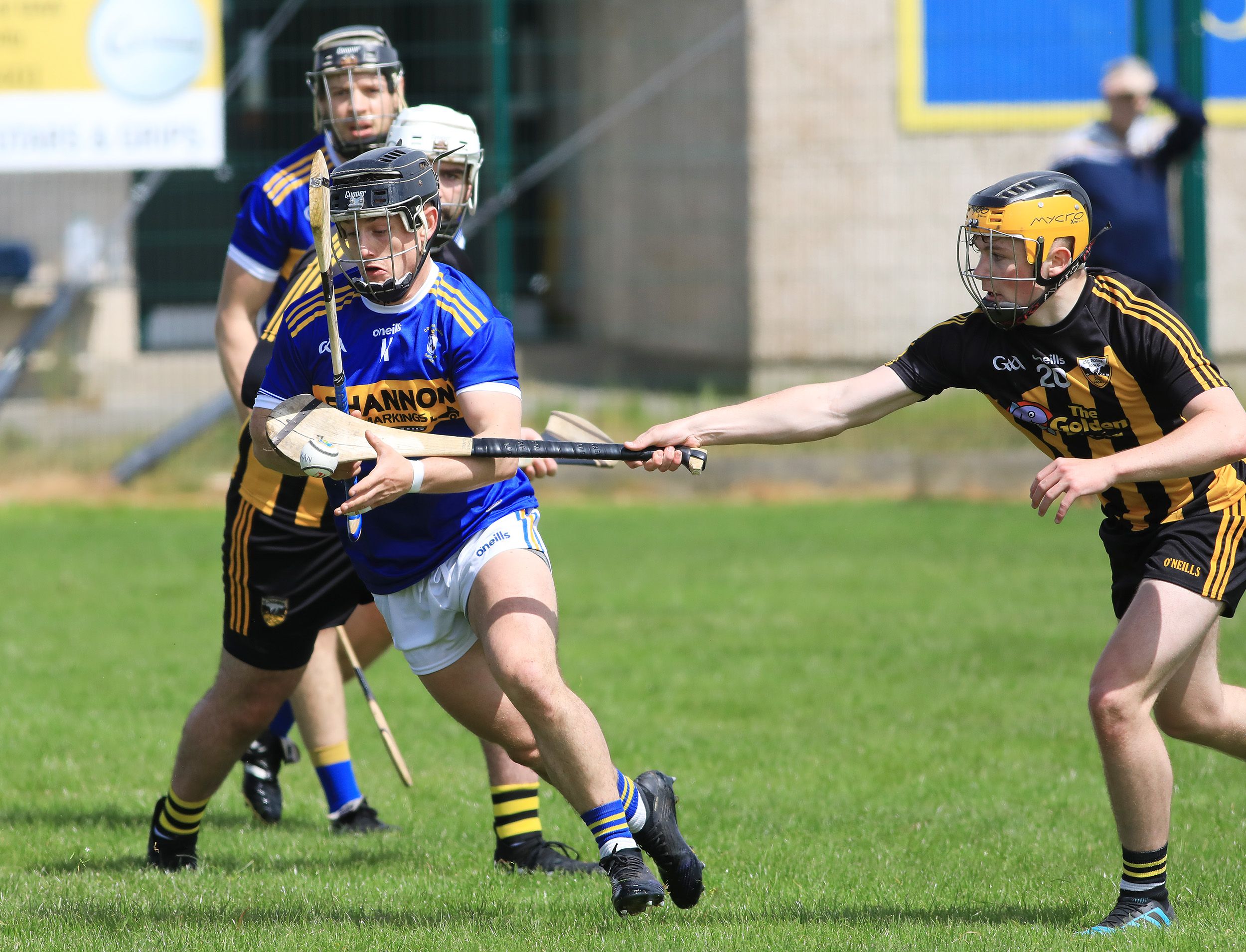 Seaghan Shannon bursts forward