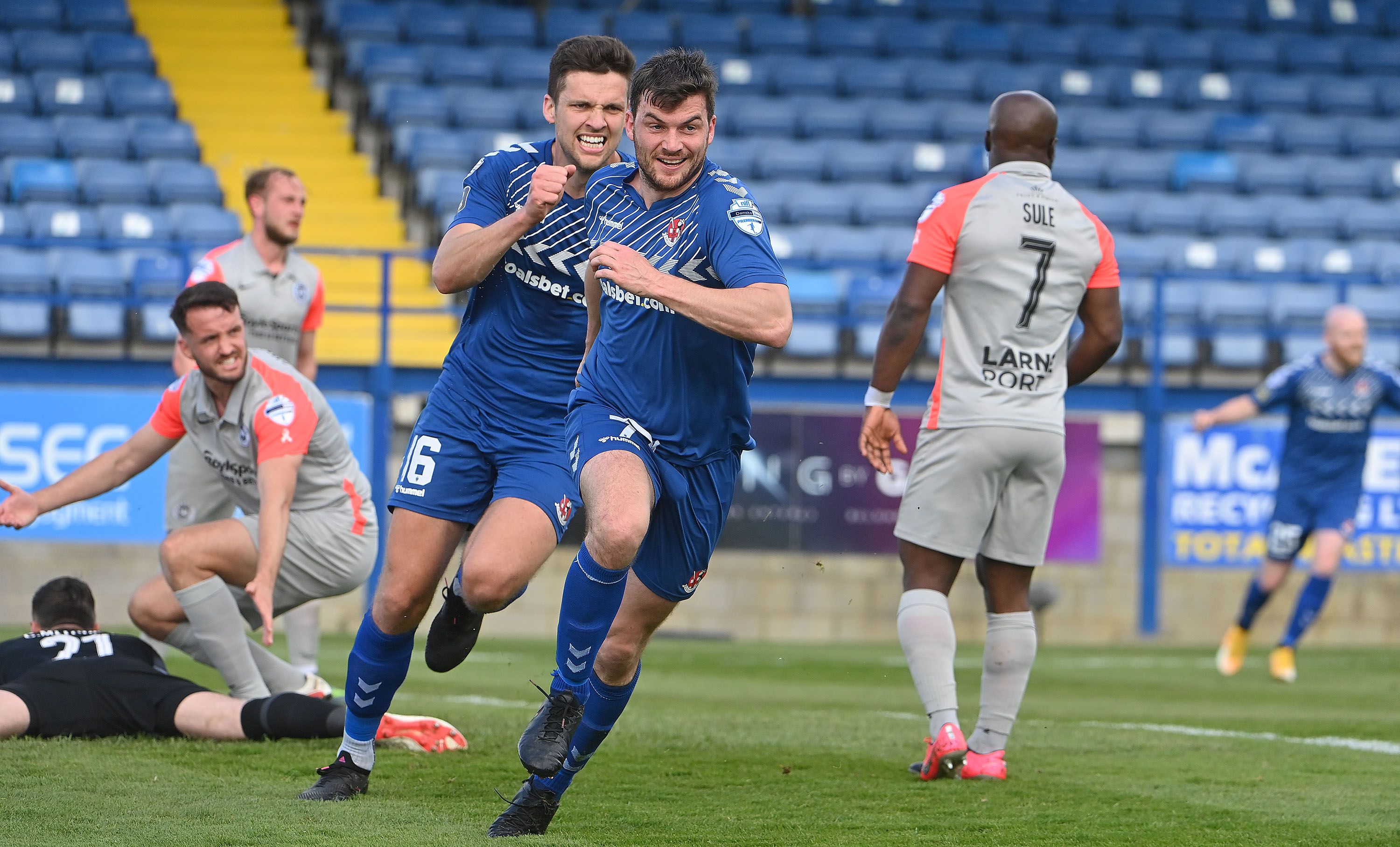 Irish Cup: Crusaders fume after controversial defeat to Larne on penalties 